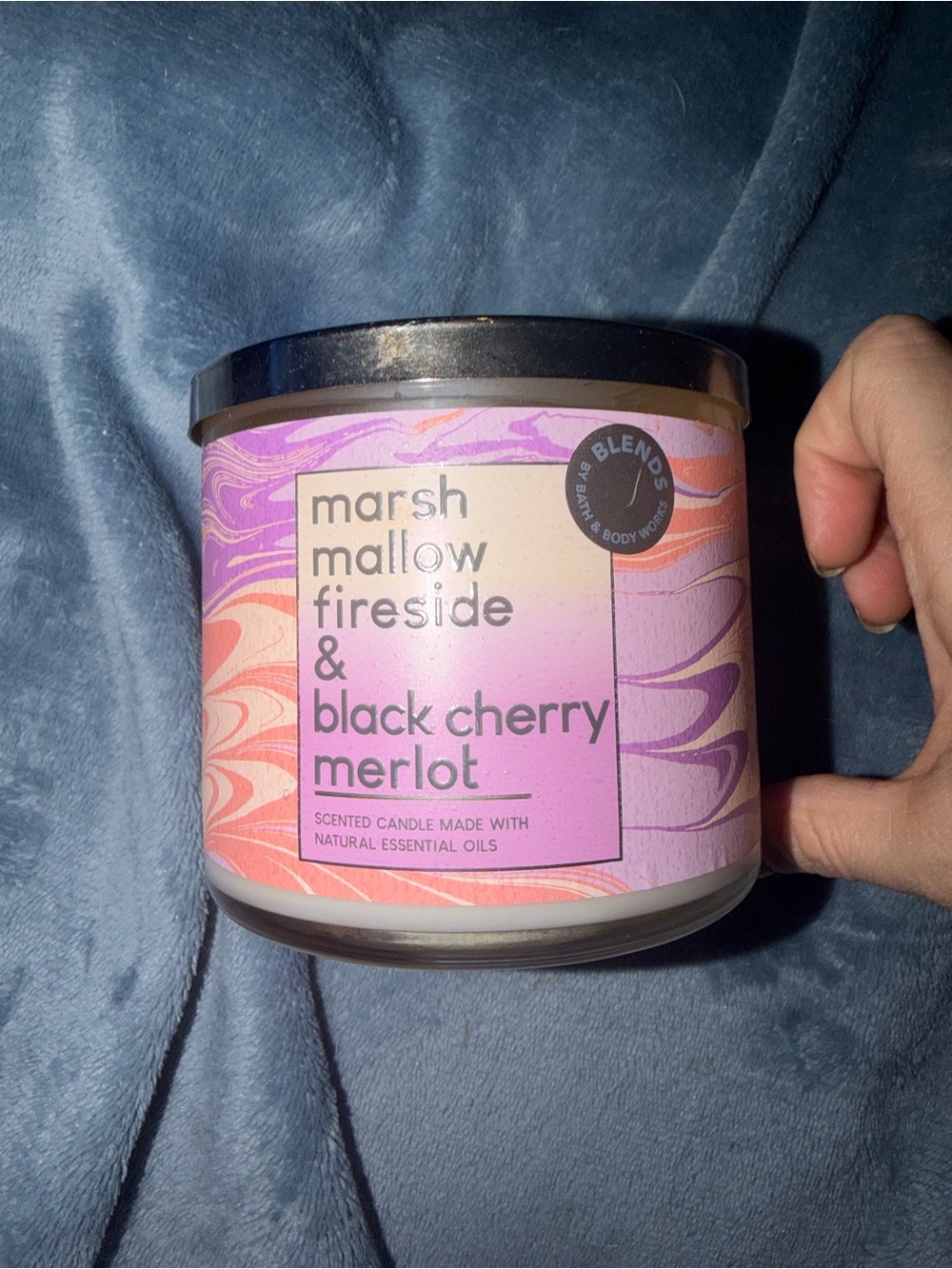 Marshmallow Fireside & Black Cherry Merlot Scented Candle